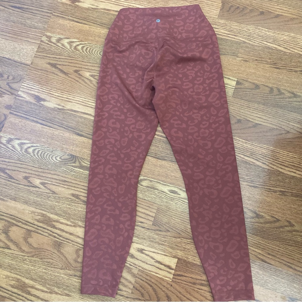 90 Degree By Reflex Burnt Sienna Leopard  Leggings